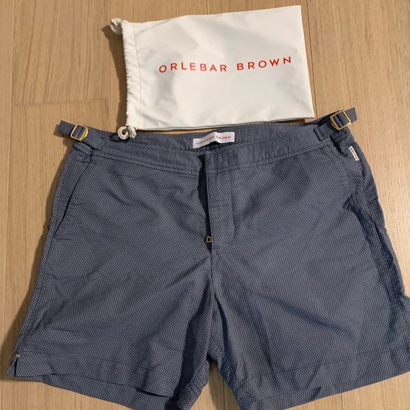 Orlebar Brown Grey Men's Bulldog Swim Shorts - Picture 1 of 2